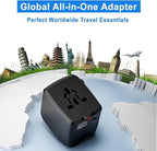 International Travel Adapter Voltage Converter to Step Down 230V to 120V for Hair straighteners, laptops, Cell Phones, Power converters from USA to UK, Europe, Australia Over 200