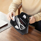 simtoper Electronic Organizer Travel Case – Waterproof Cable Bag for Cord, Charger, Hard Disk, Power Bank – Small Tech Storage for Travel, Backpack, Business Trip, Airplane