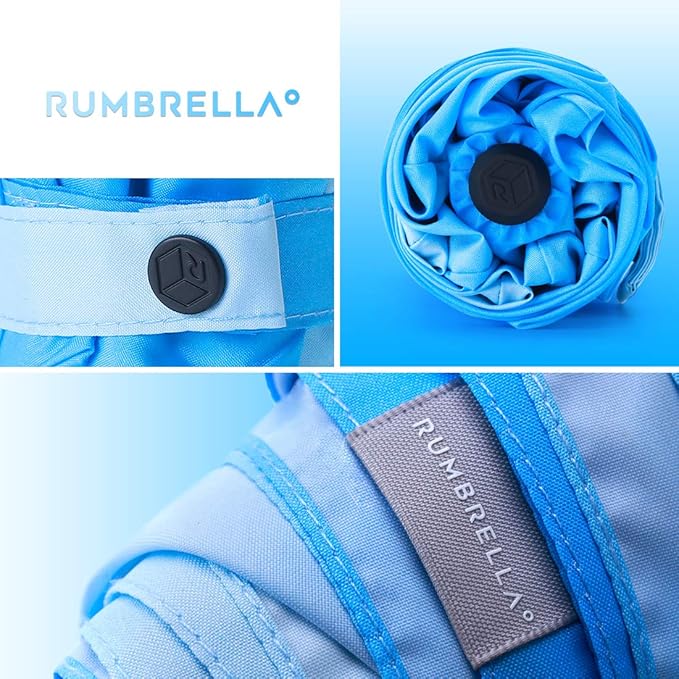 RUMBRELLA Mini Teflon Purse Umbrella With 99% UV Protection for Travel