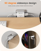LENCENT 2 Prong to 3 Prong Outlet Adapter,Wall Plug Extender,Multiple Outlet Wall Plug with 3 AC Outlets,Non Grounded Outlets Expander for Japan Travel Kitchen Office Bathroom Older House,4 Pack