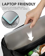 Women's Tote Bag with Zipper - Yoga Nurse Work Laptop Gym Dance Travel Diaper Bag with Compartments Multi Pocket