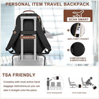 Focdod Laptop Backpack for Women Bookbag: 15.6 inch Work Backpacks with Pouch Pocket for Large Capacity Cup & USB Charger College Book Bag Travel Business Nurse Teacher Bookbags Anti-theft Back Pack