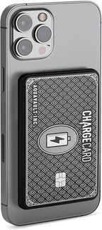 AquaVault Chargecard Magsafe Portable Charger 5000mAh 20W Fast Charge - Magnetic Power Bank, Ultra-Slim Battery Pack Compatible with iPhone 12-17 Series & Android (Black)