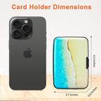 Mayski Credit Card Holder, RFID Blocking, Aluminum Alloy Hard Case, Small Mini Business Metal Wallet for Women Men, Beach