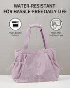 Gym Tote Bag for Women, Lightweight Yoga Mat Bag with Wet Dry Storage Pocket & Multi Pockets