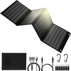 40W Foldable Solar Panel Charger,25% High Efficiency Portable N Type Cell,USB-C/USB-A/DC12V MPPT Fast Charging, IP67 Waterproof Lightweight Solar Charger for Outdoor Travel Emergency
