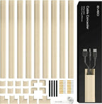 Cord Covers for Wires on Wall - 150in Cable Management Cable Hider - Cord Hiders for TV On Wall - Paintable Cable Concealer - Wire Covers for Cords - 10X (L16 x W0.95 x H0.5) - Medium | Beige