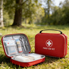 First Aid Kit - Smart Compartments Medical Kit, 2 Pack Large Capacity for Various Emergency Supplies, EVA Emergency Kit for Home, Car, Travel, Camping, Hiking, Office and Outdoor Emergencies