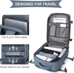 WONHOX Large Travel Backpack Carry on Flight Approved Laptop Work Business Backpack for Women Men Mochila de Viaje