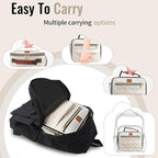 Genteen Lunch Box for Women Adults Girls - Insulated LunchBox Reusable, Zip Closure & Buckle Handle, Portable Cooler for Work, School, Travel (White)