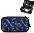 Galaxy Dragonfly Print Cable Organiser Bag, Electronic Accessories Bag for Travel, Waterproof Cord Storage Organizer for Hard Drives, Cables, Chargers, Power Bank
