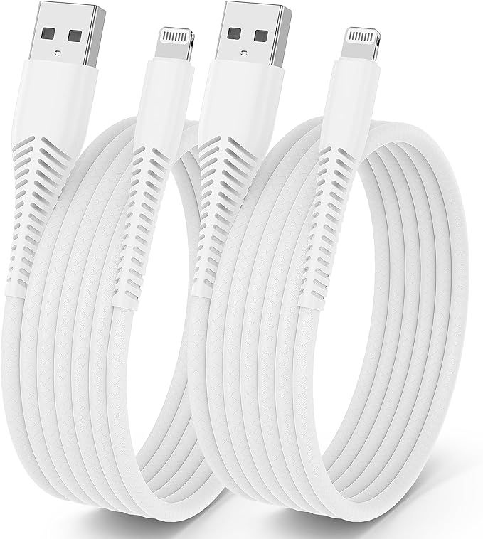 [ Apple MFi Certified ] iPhone Charger 6ft, Long Lightning to USB Cable 6 Feet, Fast Apple Charging Cable Cord 6 Foot for iPhone 14 Pro Max/13 Pro Max/12 Mini/11 Pro/11/XS/XR/8/7/6s/iPad,Air