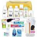 Convenience Kits International Women’s Super Premium 30 PC Travel Kit Featuring: Ensemble of Travel-Size Hair Care and Body Products in Large Toiletry Bag (802) (Yellow)