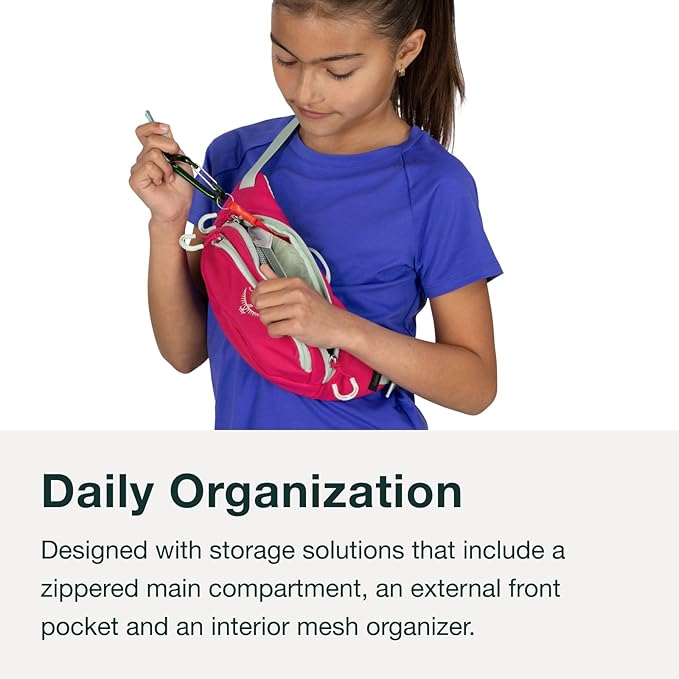Osprey Daylite Mini Waist Pack - Lightweight Belt Bag with Crossbody Shoulder Carry Option