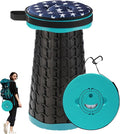 Upgraded Collapsible Stool with Cushion, 800 lbs Heavy Duty Capacity & Lightweight 2.6 lbs, 18-Inch Portable Retractable Folding Stool for Adults, Camping, Fishing, Hiking, BBQ, Travel, Outdoor Events