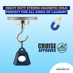 Magnetic Clothesline for Cruise Staterooms – Cabin Approved Travel Clothes Line with Non-Scratch Magnets – Portable Laundry Drying Rope, Cruise Accessories and Essentials