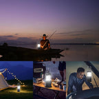 3000mAh Large Capacity Hand Crank Solar Camping Lantern, Portable Ultra Bright LED Torch, 23-26 Hours Running Time, USB Charger, Electronic Lantern for Outdoor