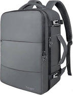 Taygeer Personal Item Backpack for Women, 35L Travel Backpack with Laptop Compartment & Water Bottle Pocket, Lightweight Work Back pack for Weekend Business Gym Hiking, Dark Grey