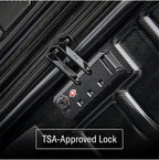 Samsonite Omni 2 Hardside 2 Piece Set - Includes Global Carry-On & Large Checked Suitcases - 360° Dual Spinner Wheels - Integrated TSA Lock & Expansion - Amazon Exclusive - Midnight Black