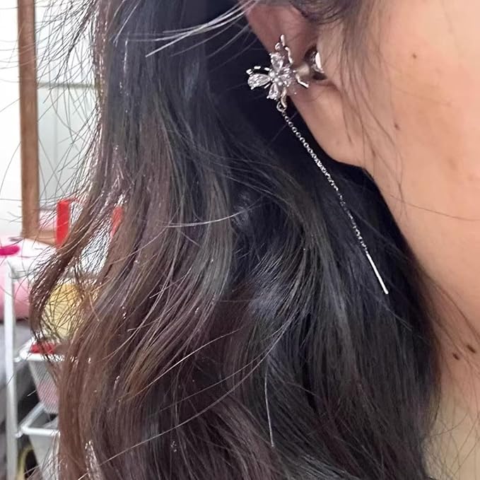 Bow Rhinestone for Clip on Earbuds Open Ear Accessories, Elegant Zirconia Decorative Earphone Accessories, Removable Exquisite DIY Decoration