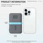 Silicone Case for Anker Zolo Power Bank (10,000mAh 30W) A1680/A1688 Protective Cover with Lanyard Slot, Drop-Proof Dust-Proof Precise Cutouts for Daily Use & Travel (Gray)