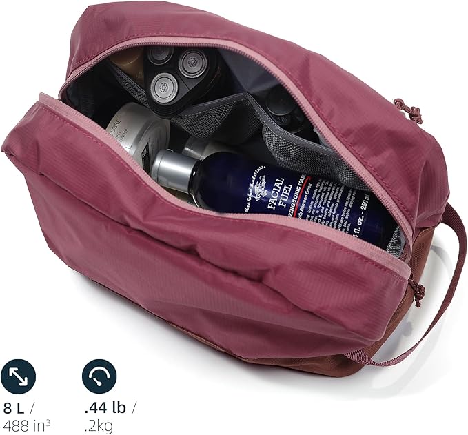 Travel Toiletry Bag For Women, 8L Large Packing Cube with Waterproof TPU Wet/Dry Compartment