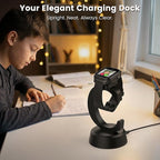 Charger Compatible with Cosmo Jr Track 5 4 3 Watch, Anti-Slip Charging Stand Dock with 3.35Ft USB Cable Cord, Kids Smartwatch Accessories