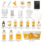 Gifts for Women & Men, Gift Basket for Mom & Dad - Luxurious Honey Almond Bath and Body Basket Set for Women, Spa Gift Set for Mom, Spa Kit | Valentines Day, Birthday Gifts, Christmas Gift Sets