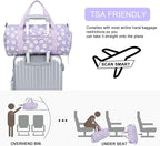 BLUBOON Duffle Bag Girls Kids Cute Gym Bag with Shoes Compartment & Wet Separation Waterproof Sports Overnight Travel Bag
