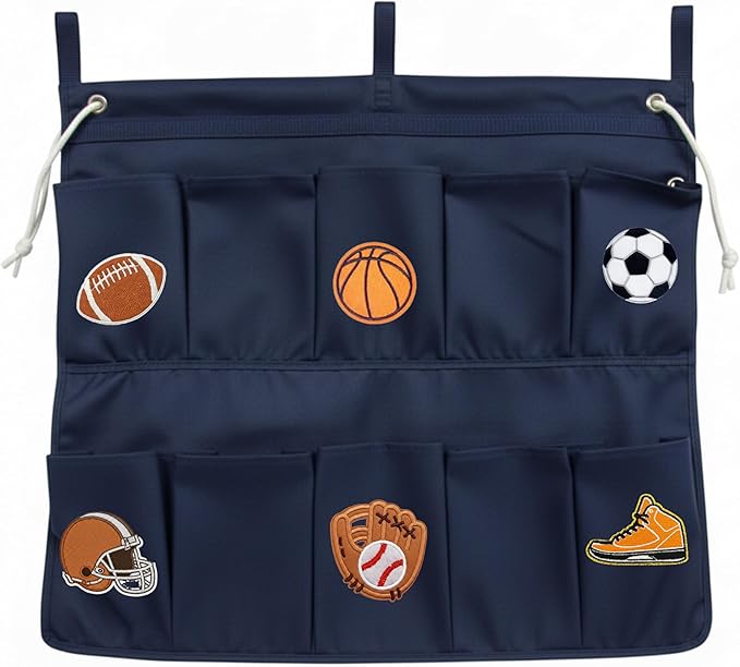 Gilbins End Of Bed Shoe Bag Great for storage, shoes, accessories & stuff! (Sports Balls)