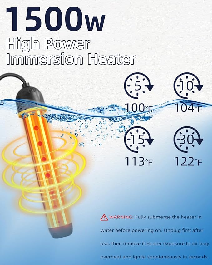 2026 Upgraded Portable Shower with Heater for Camping, 6000mAh Rechargeable Camping Shower Pump with LED Display, 3 Spray Modes 5 Gal Foldable Bucket, Outdoor Shower for Travel RV Pet Bath Car Washing