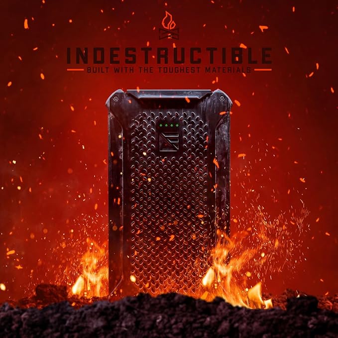 Dark Energy Poseidon Pro Indestructible Portable Charger | 10,000 mAh High Capacity | Fast Charging USB-C and USB-A Ports, Ultra-Durable Armor Flex, IP68 Waterproof, Made for Adventures Off The Grid