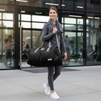 Lucky Travel Duffel Bags 115L, Gym Bag, Travel Bag & Large Duffle Bag for Men, Foldable Overnight Weekender Bags for Women & Men with Adjustable Shoulder Strap, Black