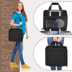 Anitor Portable Carrying Coffee Maker Travel Bag Match for Keurig K-Mini/K-Mini Plus/K-Express, Single Serve Coffee Machine Travel Bag with Padded Shoulder Straps Includes Multiple Storage Bags, Black