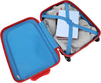 Bioworld Dog Man Character Logo Blue 16.5" Rolling Luggage