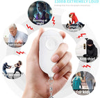 Safesound Personal Alarm Siren Song 1-Pack - 130dB Self Defense Alarm Keychain with Emergency LED Flashlight - Security Personal Protection Devices for Women Girls Kids and Elderly