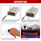 Nilight AC 110V/220V to DC 12V Voltage Converter 10A 120W Switching Power Supply Adapter Transformer Low Voltage Output LED Driver for LED Strip Light Radio CCTV Camera Security Video System