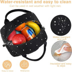 Bluboon Lunch Bag for Women Men Cute Lunch Tote Bags Reusable Insulated Lunch Box Large Capacity Reusable Insulated Cooler for Work Picnic or Travel