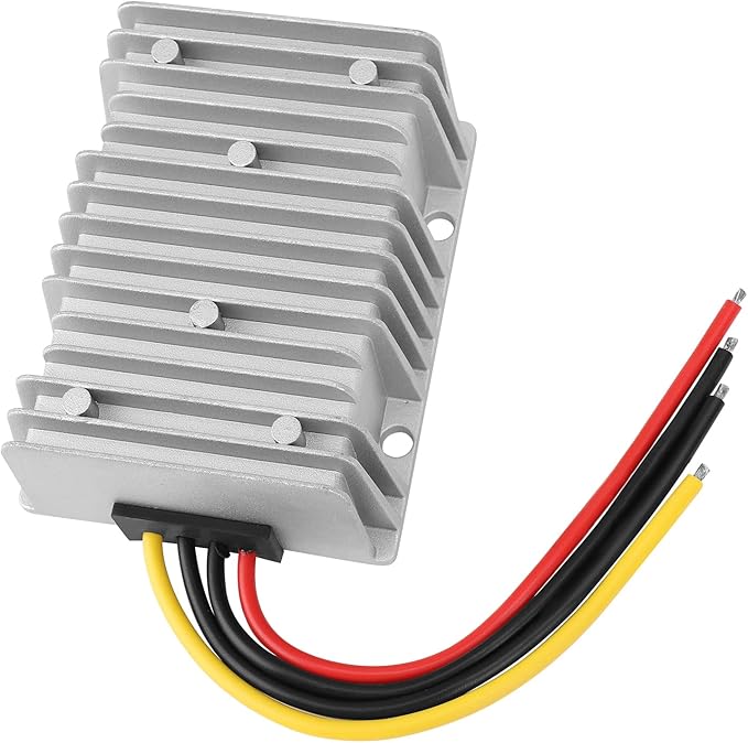 DROK Boost Buck Converter 9V-36V to 12V 20A 240W Aluminium Shell Waterproof Auto Step Up Down Voltage Regulator 12V Volt Transformer for Car Audio Solar Power System LCD Television LED Display Screen
