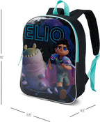 Disney Elio Backpack for Kids - Cute & Durable Kids Backpack for Girls with Padded Straps & Zip Compartment - Ideal Toddler Bookbag for School & Travel - 15”