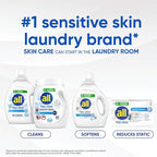 All Mighty Pacs Laundry Detergent, Free Clear for Sensitive Skin, Tub, 60 Count