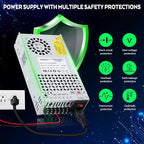 VAYALT DC 12V 50A 600W Switching Power Supply, 110V/220V AC to DC Converter, Universal Regulated Switching, 12V Power Supply for CCTV Camera System, 3D Printer, LED Strip, Computer Project