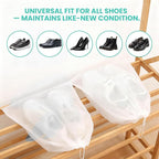 Shoe Washing Machine Bag, 2-Pack Reusable Shoe Bag for Washing Machine, 360° Deep Clean for Sneaker, Running Shoes,Bras, Delicates and Toys, Includes 2 Shoe Storage Dust Bags（Grey)