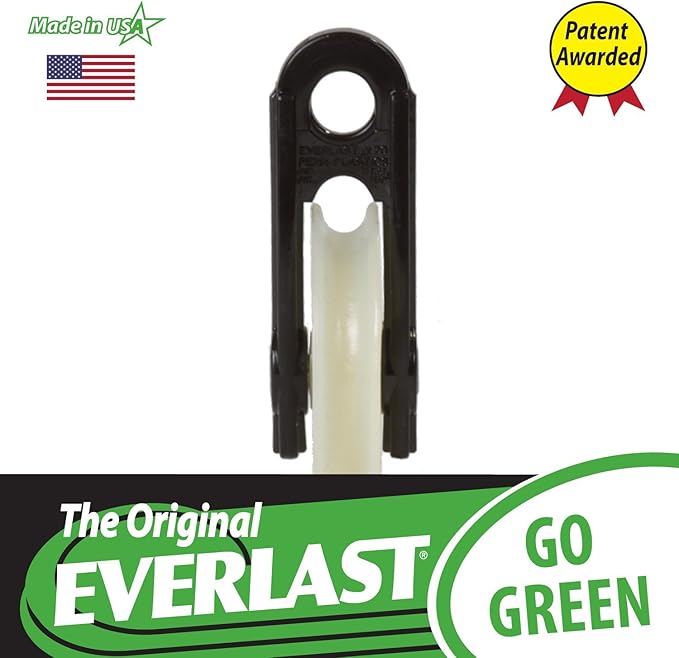 EVERLAST Utility Pulley (2-1/2-inch Wheel, 2-Pack) for Indoor & Outdoor Applications | Lightweight but Strong | Weatherproof | Made in USA | Model #70