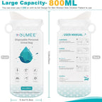 OUMEE 800ML Emergency Disposable Urinal Bags, 8/12/20/23/28 Pcs Camping Pee Bags Unisex Urine Bag Vomit Bag for Travel Traffic Jam Portable Toilet Bag for Men Women