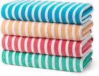 Kaufman - Colorful Racing Striped Beach & Pool Towel - Extra Large Beach Towel - Soft & Absorbent 100% Cotton Towels - Assorted Colors - 30" x 60" - 480 Pack