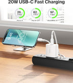 Belkin USB C Charger Block 20W (2-Pack) - Fast Charging - Apple iPhone 17, Air, Pro, Pro Max, iPad, AirPods, Apple Watch, Samsung Galaxy S25, Nintendo Switch 2 & More - White