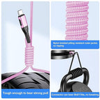 Durcord USB C Cable,2Pack 6ft Fast USB Type C Charging Cable for Android/Phone/Pad/Laptop, Type C Charger Braided USB Cable Compatible with iPhone 15 Pro/Plus/Max/Android/Phone/Pad Rose Gold