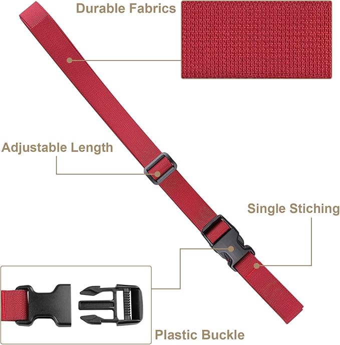 MAGARROW 24" 40" 60" 100" Strap Buckle Packing Straps Adjustable 1-Inch Belt