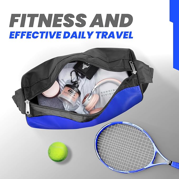 C&F BOGMOST Small Travel Duffel Bag Foldable Waterproof Gym Bag for Gym Beach Swim Bag Men Women Duffle Bag Lightweight Oxford Cloth Sports Bag -Blue